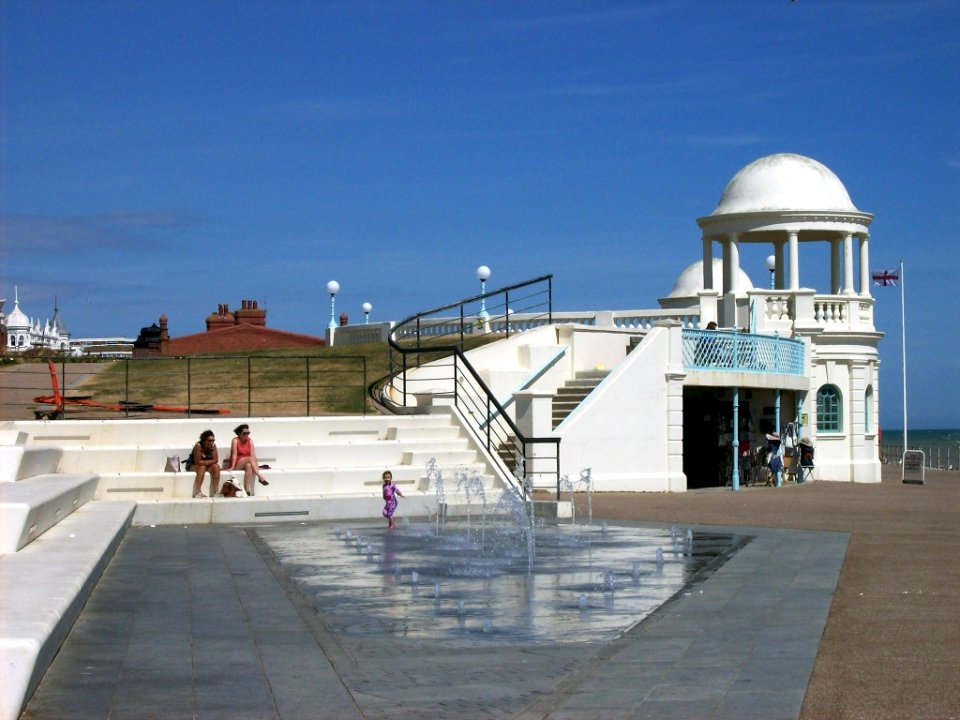 The Colonnade from West Parade, Bexhill