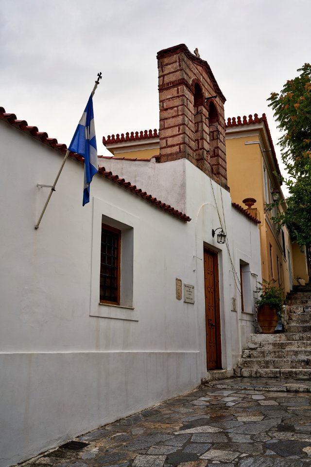 The Church of Saint Demetrius on Epimenidou Street in Plaka on August 8, 2020
