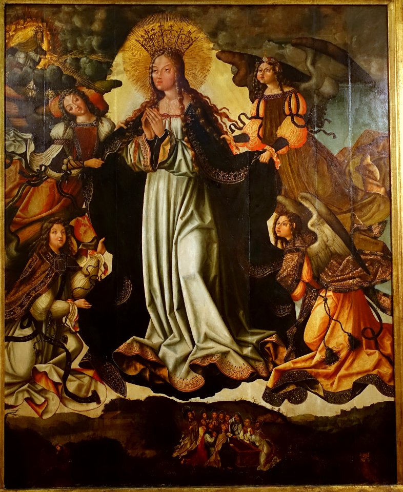 The Assumption of the Virgin, from the Mosteiro de Santa Clara, by Vicente Gil, 1475-1500 - Museu Nacional de Machado de Castro - Coimbra, Portugal - DSC09988
