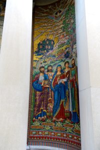 The Arts by Salvatore Lascari, view 3, installed 1930, glass mosaic - Currier Museum of Art - Manchester, NH - DSC07351
