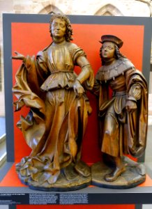 The Archangel Raphael and Young Tobias, by Veit Stoss, Nurember, 1516, limewood - Germanisches Nationalmuseum - Nuremberg, Germany -DSC02837