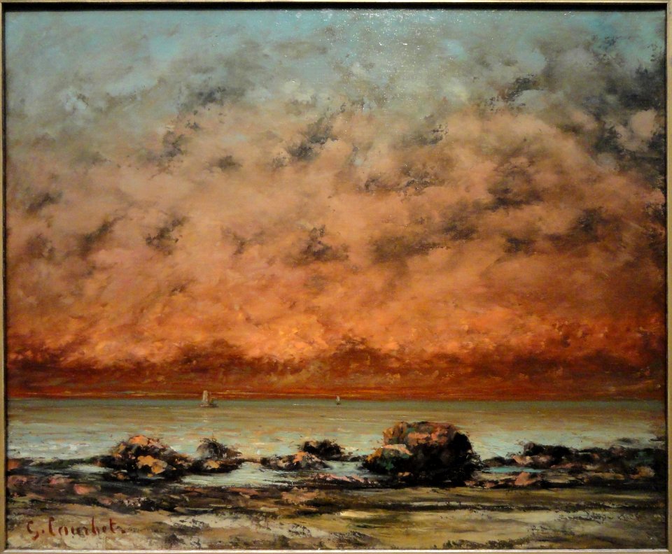 The Black Rocks at Trouville by Gustave Courbet, 1865-1866, oil on canvas - National Gallery of Art, Washington - DSC00130