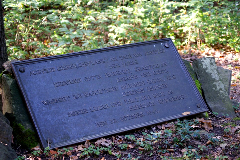 Tharandter wald cotta gedenkstein