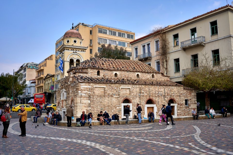 The Church of Panagia Pantanassa in Monastiraki Square on March 15, 2020