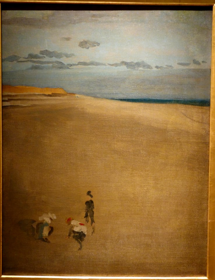 The Beach at Selsey Bill by James Abbott McNeill Whistler, c. 1881, oil on canvas - New Britain Museum of American Art - DSC09443