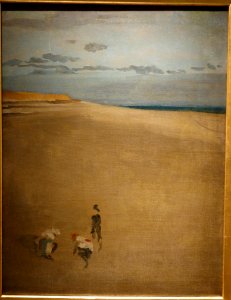 The Beach at Selsey Bill by James Abbott McNeill Whistler, c. 1881, oil on canvas - New Britain Museum of American Art - DSC09443