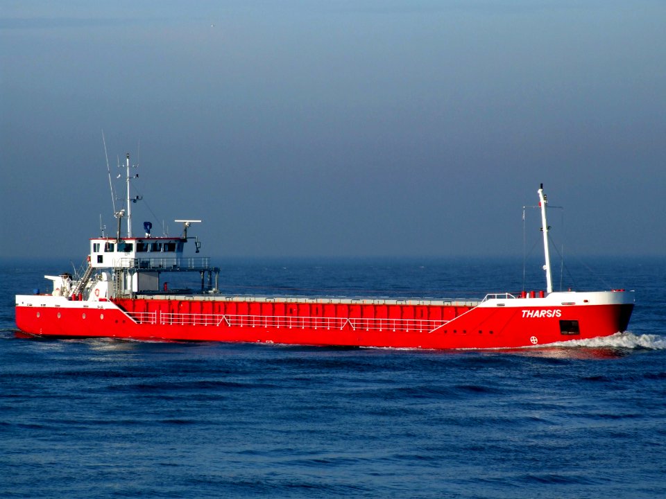 Tharsis IMO 9240732 p1 approaching Port of Rotterdam