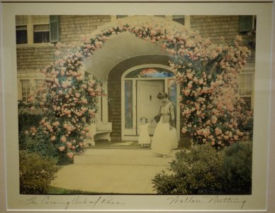 The Coming Out of Rosa by Wallace Nutting, c. 1900-1910, hand-colored photograph - Fitchburg Art Museum - DSC08936