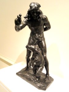 The Bear Tamer by Paul Bartlett, modeled 1887, casting date unknown - Corcoran Gallery of Art - DSC01233