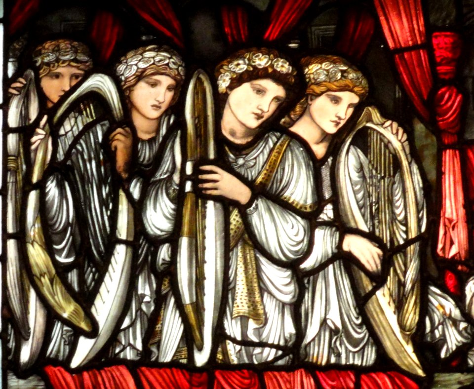 The Charge of David to Solomon (detail) by Edward Burne-Jones and William Morris - Trinity Church, Boston - DSC09253