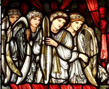 The Charge of David to Solomon (detail) by Edward Burne-Jones and William Morris - Trinity Church, Boston - DSC09253