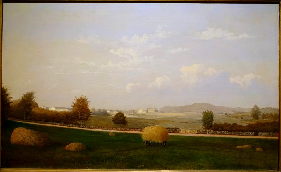 The Babson Meadows, by Fitz Henry Lane, 1863, oil on canvas - Cape Ann Museum - Gloucester, MA - DSC01217