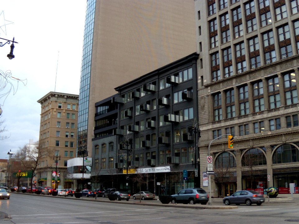 The Avenue condo building on Portage Avenue in Winnipeg, Manitoba