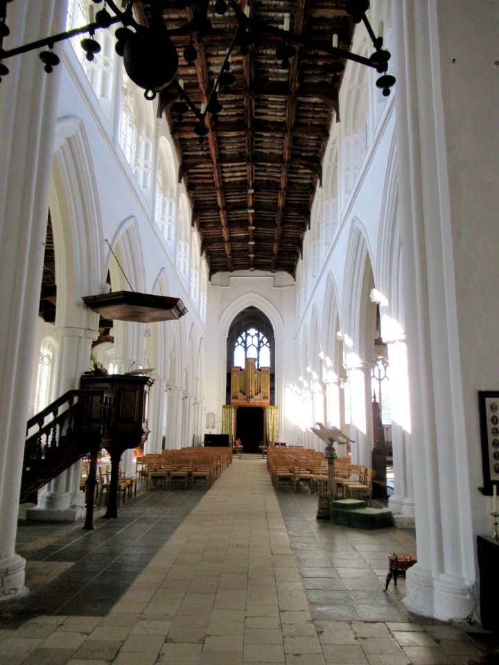 Thaxted church, nave looking west