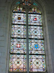 Thérouanne (Pas-de-Calais, Fr) église Saint-Martin, vitraux des soixante évêques 06