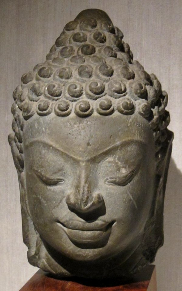 Thai head of Buddha, Dvaravati kingdom, 8th-9th century, Dayton