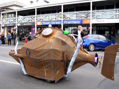 Thames steampunk vehicle