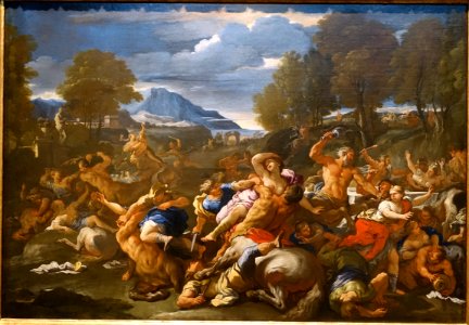 The Battle of the Lapiths and the Centaurs, by Luca Giordano, 1682, oil on canvas - Portland Art Museum - Portland, Oregon - DSC09051