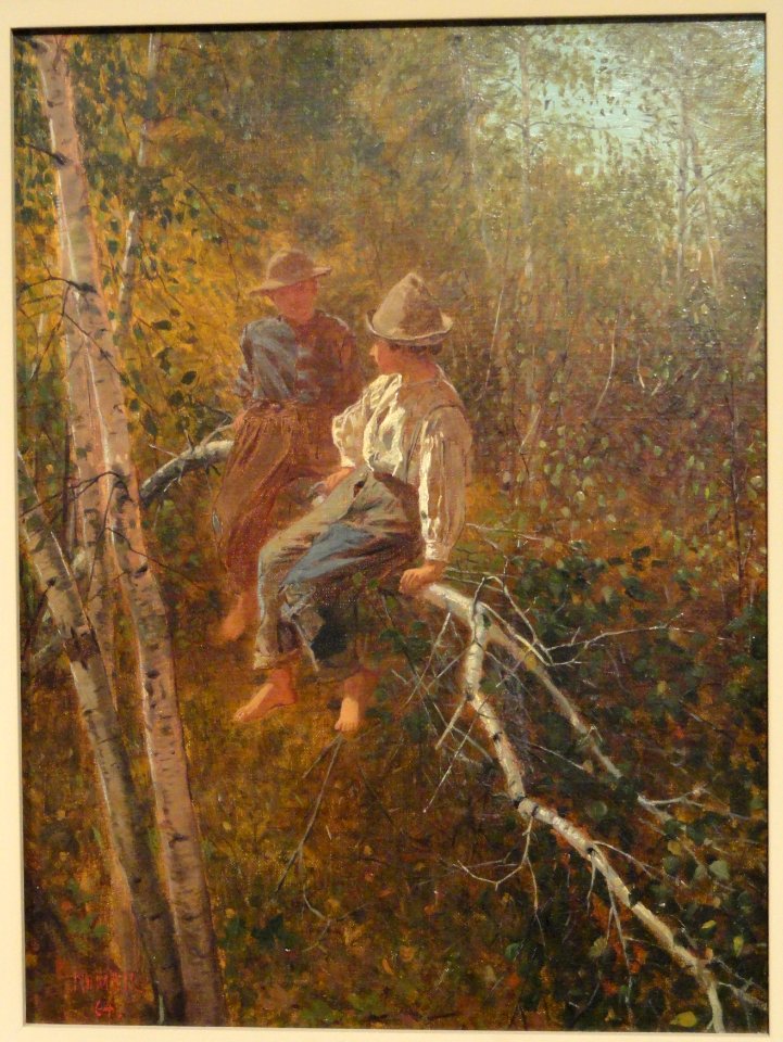 The Birch Swing, Winslow Homer, 1864 - Museum of Fine Arts, Springfield, MA - DSC03934