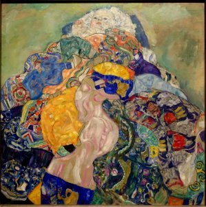 The Baby by Gustav Klimt, 1917, oil and tempera on canvas - California Palace of the Legion of Honor - San Francisco, CA - DSC02726