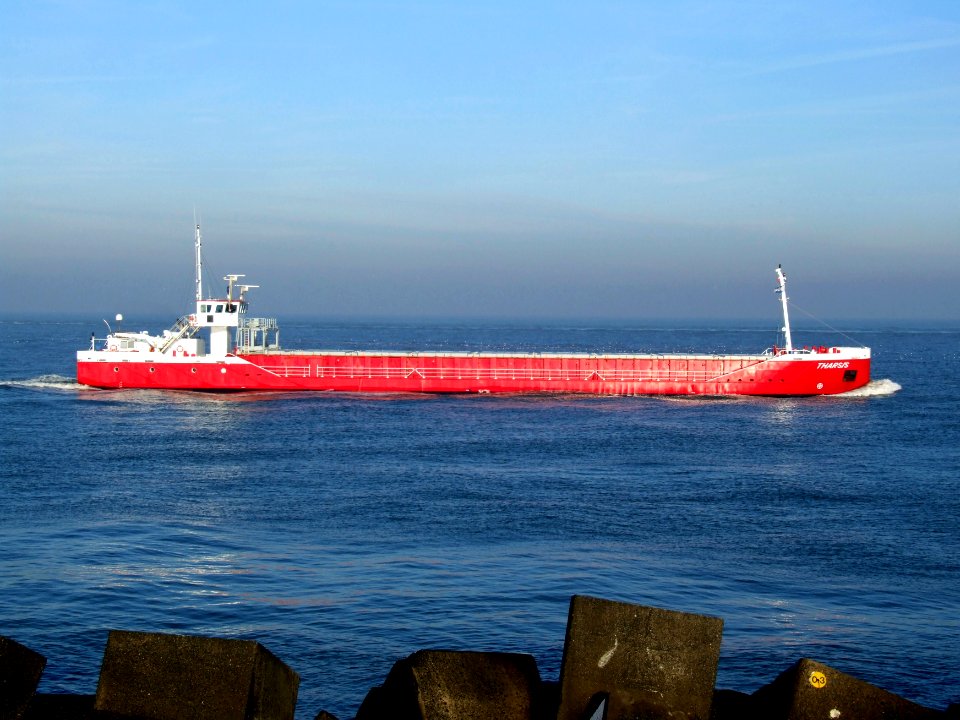 Tharsis IMO 9240732 p2 approaching Port of Rotterdam