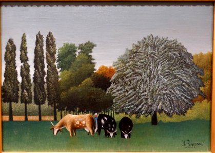 The Banks of the Oise, by Henri Rousseau, c. 1907, oil on canvas - Fogg Art Museum, Harvard University - DSC00703