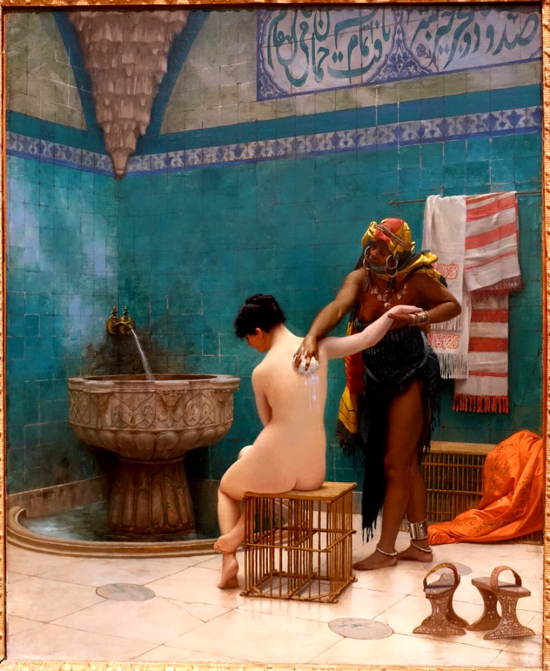 The Bath by Jean-Leon Gerome, c. 1880-1885, oil on canvas - California Palace of the Legion of Honor - San Francisco, CA - DSC02914