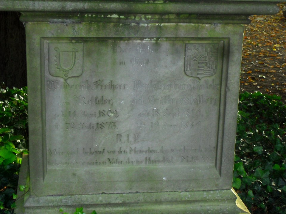 Thüle-Grabmal Ketteler-Inschrift