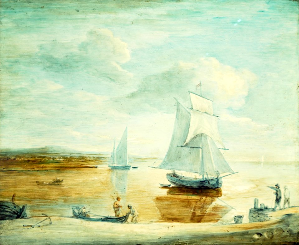 Thomas.Gainsborough.Kuestenlandschaft.mit.Segelschiffen.um1783