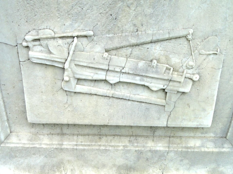 Thomas Blanchard invention - Sculpture in Mount Auburn Cemetery - DSC06486