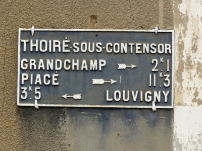 Thoiré-sous-Contensor (Sarthe) plaque de cocher
