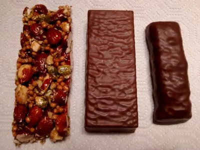 Three protein bars