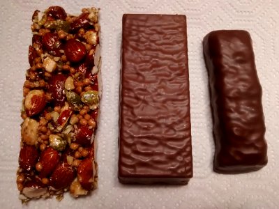 Three protein bars photo