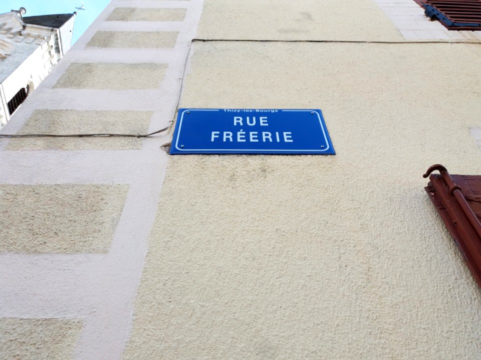 Thizy-les-Bourgs - Rue Fréerie - Plaque