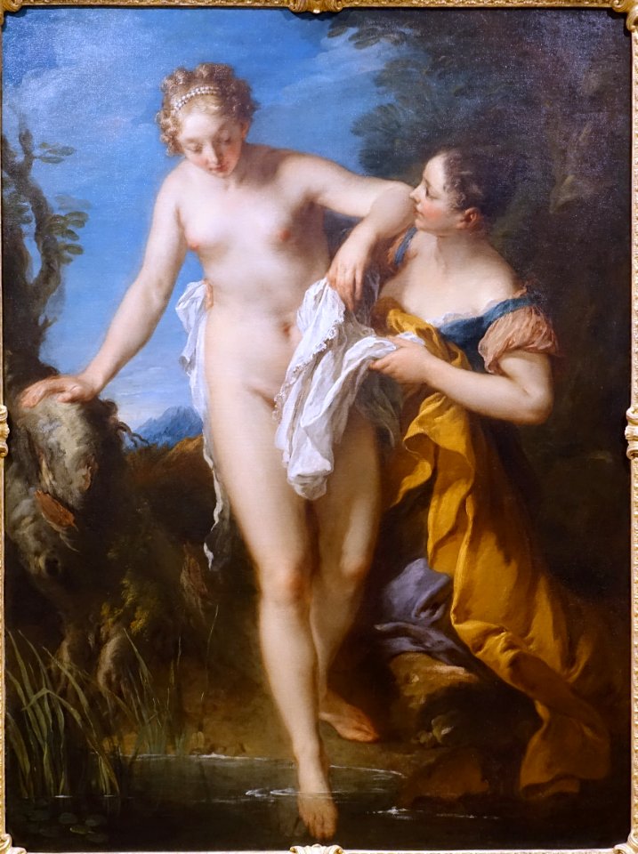 The Bather by Francois Lemoyne, French, 1724, oil on canvas - Dallas Museum of Art - DSC05238