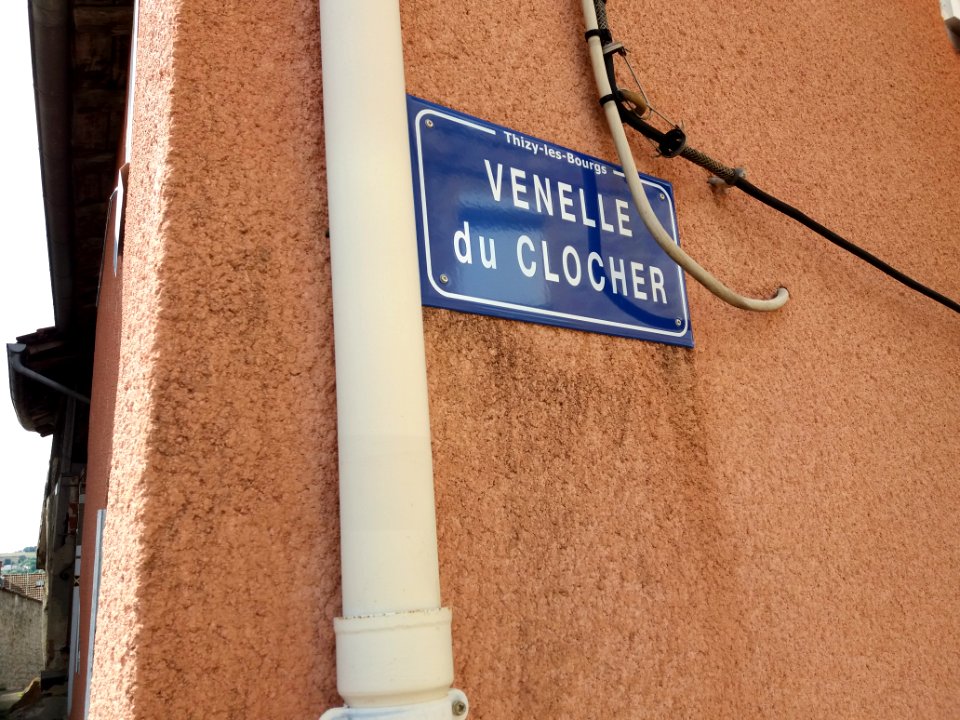 Thizy-les-Bourgs - Venelle du Clocher - Plaque