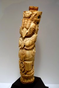 Throne leg, Orissa, India, 1600s-1700s AD, ivory - Dallas Museum of Art - DSC04963