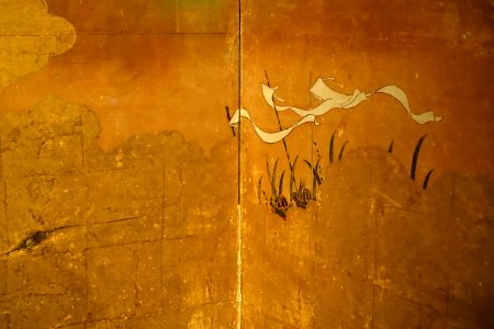 The Battle of Ichi-no-Tani, six-fold screen, Japan, Edo period, late 1600s, ink and gold leaf on paper, detail 3 - The Ann and Gabriel Barbier-Mueller Museum - DSC05551