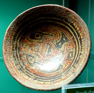Three-footed bowl, Nicoya, Costa Rica, 800-1350 AD, ceramic - Naturhistorisches Museum Nürnberg - Nuremberg, Germany - DSC04060