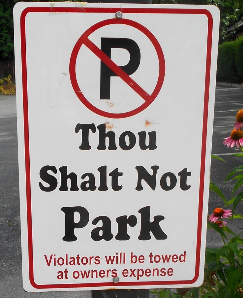 Thou Shalt Not Park