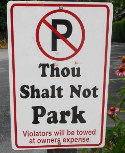 Thou Shalt Not Park
