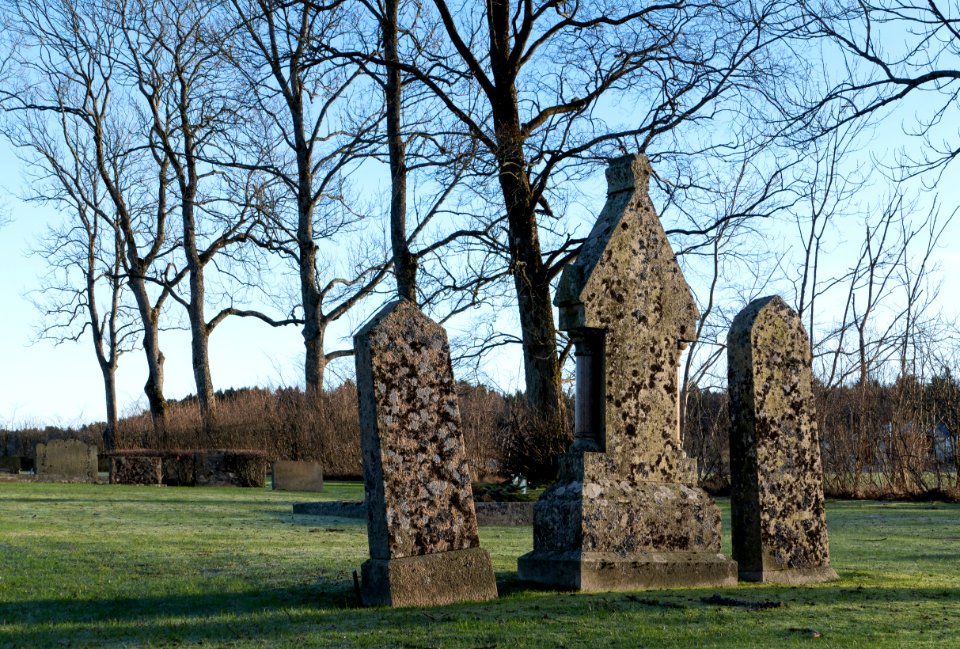 Three gravestones in Brastad old cemetery