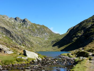 Pyrenee catalunya port of tavascan high mountain lake