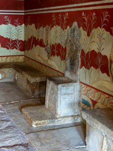 Throne of Minos at Knossos Palace photo