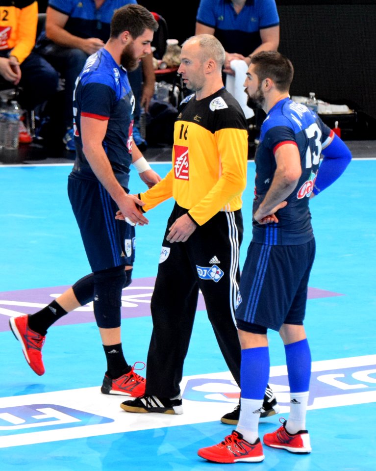 Thierry Omeyer et les frères Karabatic-20160110