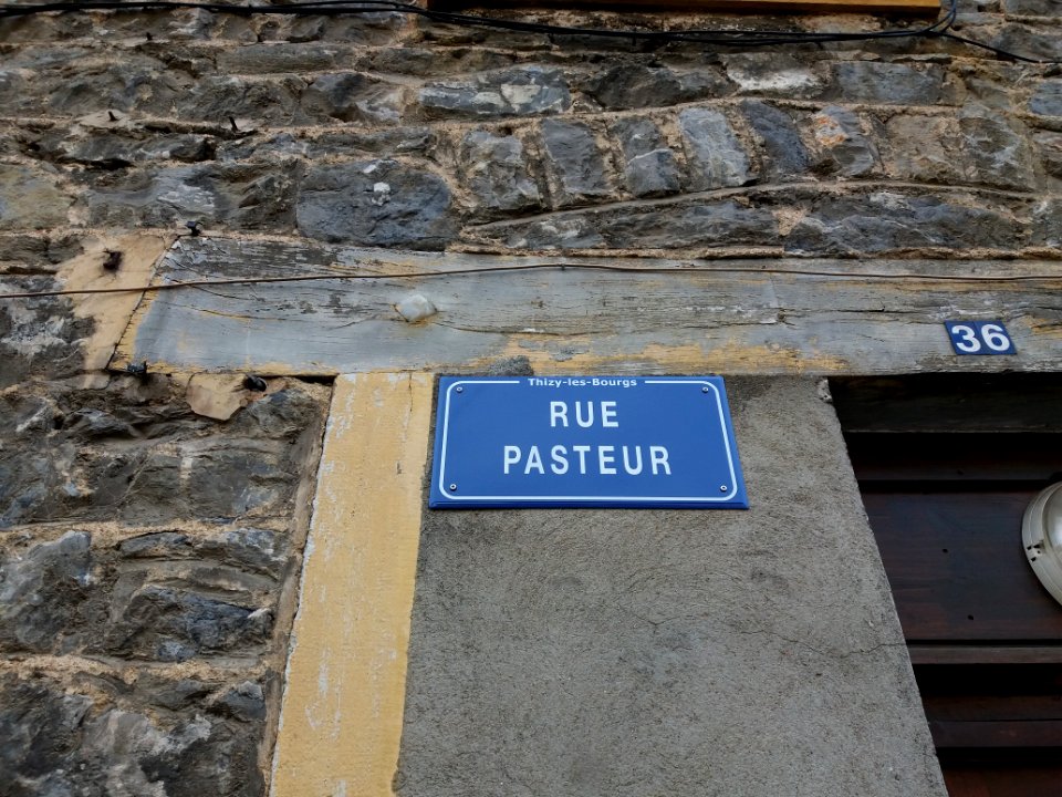 Thizy-les-Bourgs - Rue Pasteur - Plaque