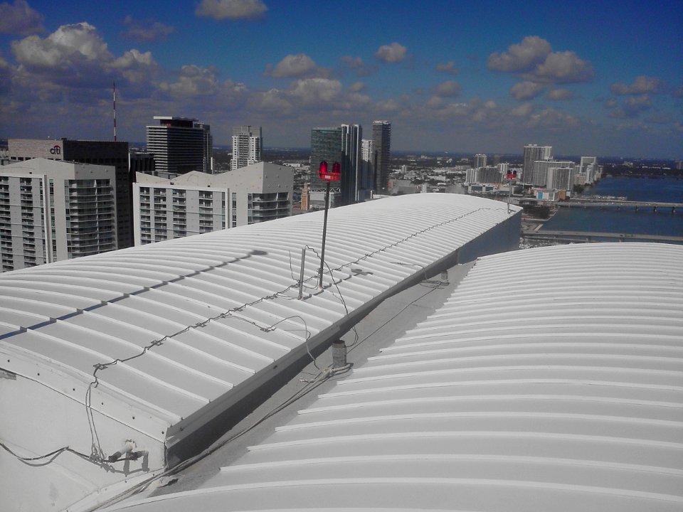 Three Tequesta Point metal roof