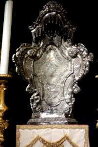 Throne for Eucharistic exposition, 1823, Genovese silver - Museo Diocesano (Genoa) - DSC01810