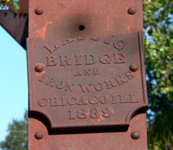 Third Street RR bridge (Norfolk, Nebraska) plaque