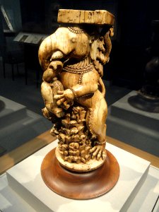 Throne leg depicting gajasimha, Ganga dynasty, 13th century, India, ivory - Freer Gallery of Art - DSC05225